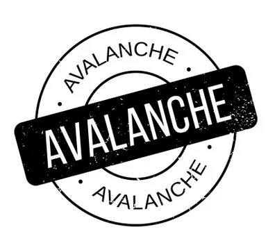 Avalanche rubber stamp Illustration