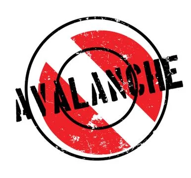 Avalanche rubber stamp Illustration
