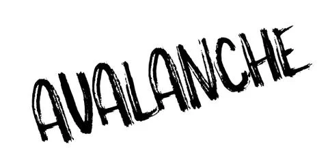 Avalanche rubber stamp Illustration