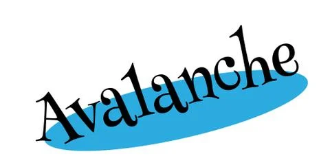 Avalanche rubber stamp Illustration