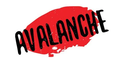 Avalanche rubber stamp Illustration