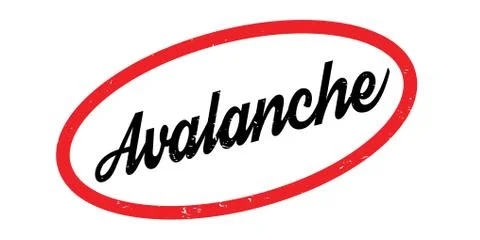 Avalanche rubber stamp Illustration