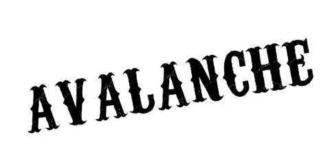 Avalanche rubber stamp Illustration