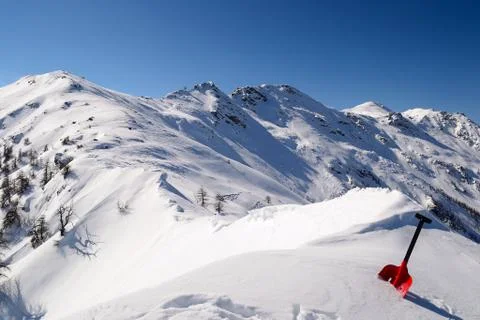 Avalanche shovel Stock Photos