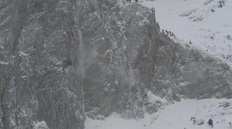 Avalanche spindrift Vídeo Stock 12736446