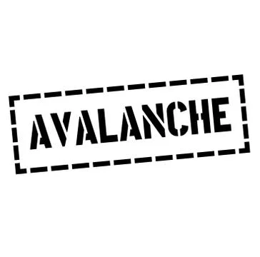 AVALANCHE stamp on white background Illustration