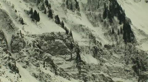 Avalanche in white out Vídeo Stock 10770398