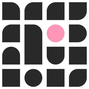 Avant-garde Primitive pattern. Naive abstract shapes in trendy Brutal style. Stock Illustration