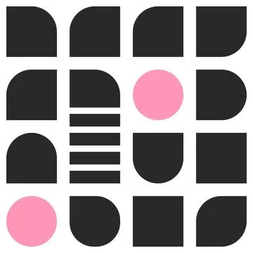 Avant-garde Primitive pattern. Naive abstract shapes in trendy Brutal style Stock Illustration