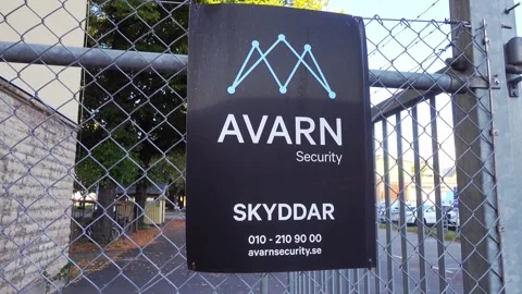 Avarn sign Stock Footage 283774001