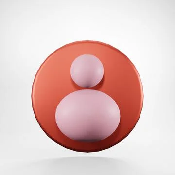 Avatar 3d rendering Stock Illustration