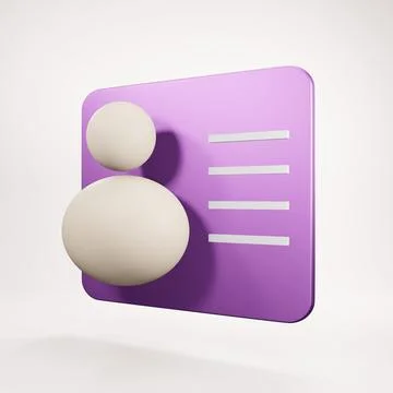 Avatar 3d rendering Stock Illustration