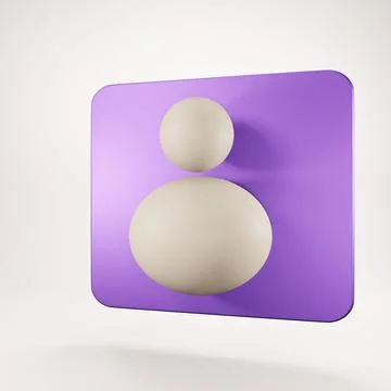 Avatar 3d rendering Stock Illustration