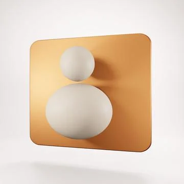 Avatar 3d rendering Stock Illustration