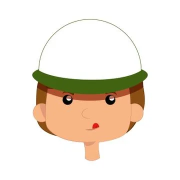 Avatar of a boy with a cap Illustrazione stock