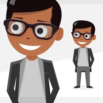 Avatar boy, vector illustration, isolated objects. For modern websites and Stock Illustration