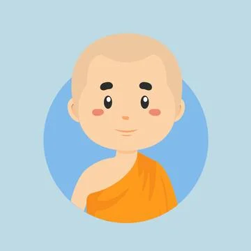 Avatar of a Budha Character Stock Illustration