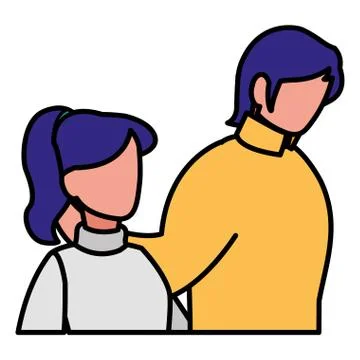 Avatar couple icon Ilustración de archivo