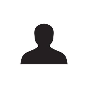 Avatar Flat Style Vector Icon. User Sign Icon. Human Avatar Black Icon Vector Stock Illustration