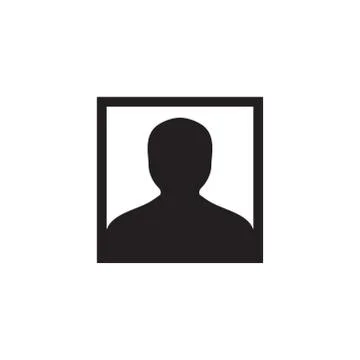 Avatar Flat Style Vector Icon. User Sign Icon. Human Avatar Black Icon Vector Stock Illustration