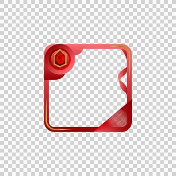 Avatar gradient frame art and border with diamond element graphic Stock Illustration