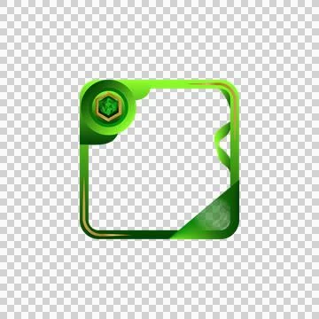 Avatar gradient frame art and border with diamond element design 스톡 일러스트