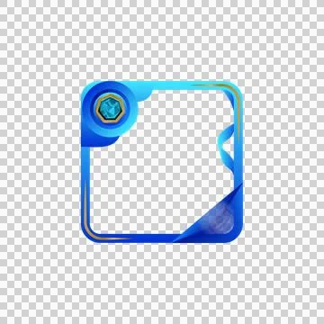 Avatar gradient frame art and border with diamond element concept Ilustração Stock