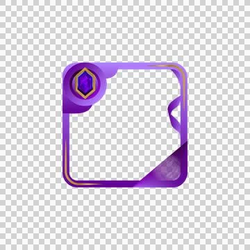Avatar gradient frame art and border with diamond element vector Stockillustratie