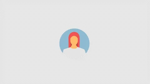 Avatar icon, 2D info graphic element. Video stock 281248289