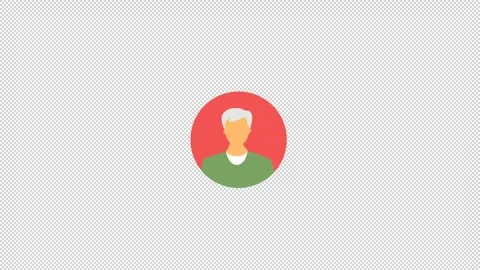 Avatar icon, 2D info graphic element. Video stock 281248489