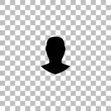 Avatar icon flat Stock Illustration