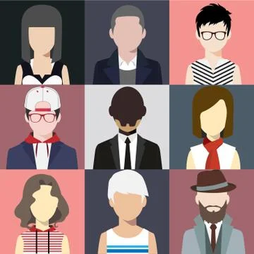 Avatar icon Illustrazione stock