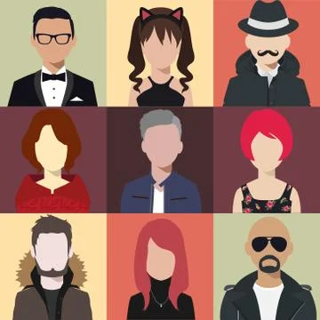 Avatar icon Illustrazione stock