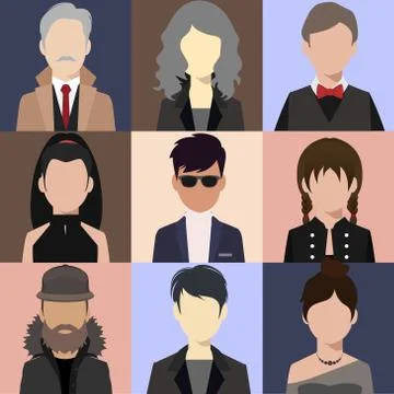 Avatar icon Illustrazione stock