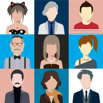Avatar icon Illustrazione stock