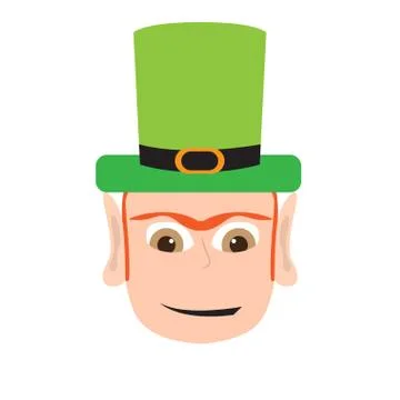 Avatar of a irish elf Stock Illustration