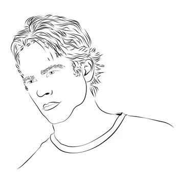 Avatar of a man. The icon. Stock Illustration