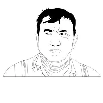 Avatar of a man. Stock Illustration