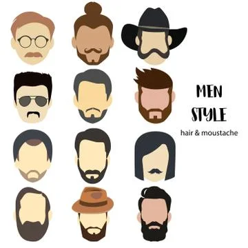 Avatar men Illustrazione stock
