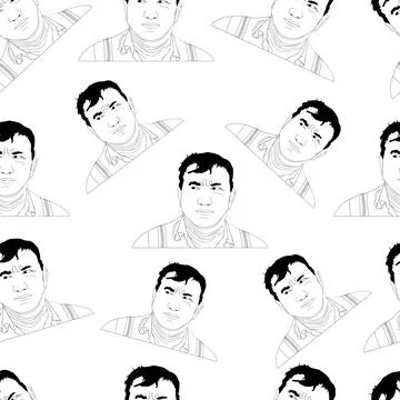 Avatar pattern Stock Illustration