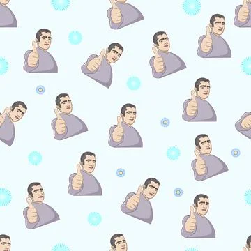 Avatar pattern Stock Illustration