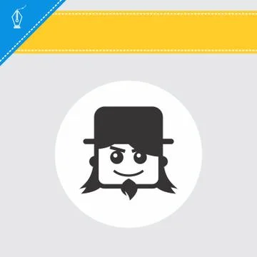 Avatar portrait Illustrazione stock