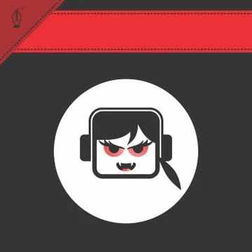 Avatar portrait Illustrazione stock