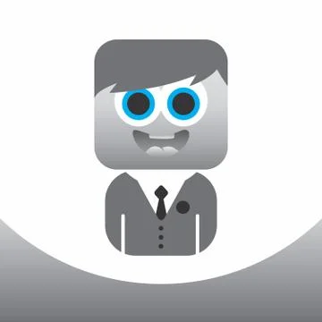 Avatar portrait Illustrazione stock