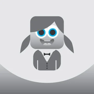 Avatar portrait Illustrazione stock