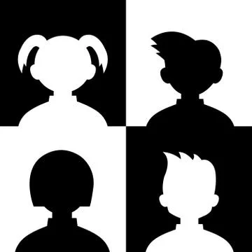 Avatar profile picture Stock Illustration
