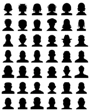 Avatar profile, vector Stock Illustration