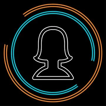 Avatar silhouette icon - vector user profile Stock Illustration