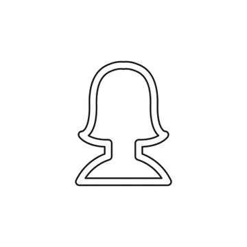 Avatar silhouette icon - vector user profile Stock Illustration