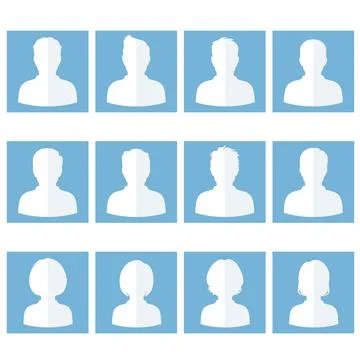 Avatar, vector people icon Stock Illustration